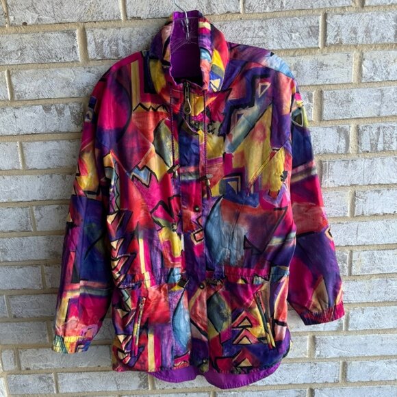 Retro Sierra Sport Passport to Adventure Multicolor Jacket Women's Size S. - Picture 1 of 12